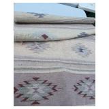Vintage Handwoven Wool Rug Runner 2.3' x 12 Feet