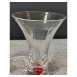 MCM Colored Bubble Base Cordial Glasses Set of 5