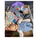 Vintage Fibre-Craft Dolls & Clothing Variety Lot