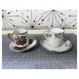 Assorted Porcelain Demitasse Cup and Saucer Sets