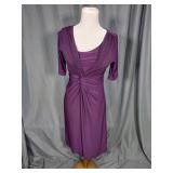 Chaps Twist Front Dress Two Twenty Velvet Jumper