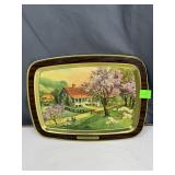 Currier & Ives Homestead Tray