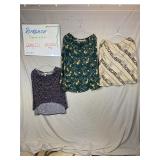 Alfred Dunner Floral Blouse Pattern Skirts 3-Piece