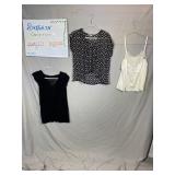 Floral Chiffon Blouse Vintage Camisole 3-Piece Lot