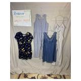H&M Jumpsuit Embroidered Denim Dress 4-Piece Lot