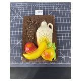 Vintage Sexton Chalkware Fruit Wall Plaque