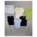 Faded Glory White Stag Casual Tops 5-Piece Bundle