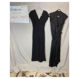 Black Sleeveless Jumpsuit Studded Maxi Dress Lot