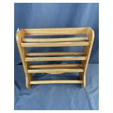 Vintage Wood Kitchen Wrap Dispenser & Rack