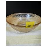 Vtg U.S. Glass Cherryberry Marigold Carnival Bowl