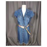 Faded Glory Authentic Denim Belted Dress