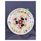 Rare Louise Lysne Signed 16in Rosemaling Charger