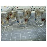 Set of 6 Clear Ludwigsburg Glass Shot Glasses