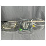 Vintage Pyrex Glass Bakeware Bowls & Pans 6pc