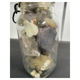 Vintage Ball Ideal Mason Jar Filled with Rocks