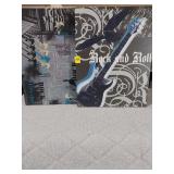 Rock and Roll Guitar Canvas Wall Art Lot of 2