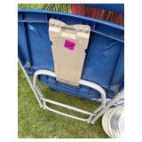 Samsonite Blue Commercial Plastic Folding Chair