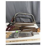 Vintage Hand Saw & Hacksaw Lot