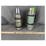 Vintage Aladdin Stanley Thermos Bottles Pair