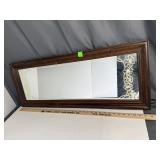 Framed Floral Wall Mirror