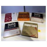 Lot of 5 Vintage 7-Inch Reel Tapes