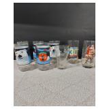 Vintage Coca-Cola Glass Lot: Polar Bear, Santa