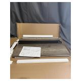 Modern 2-Tier Wood Grain Media Console TV Stand
