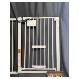 Babelio White Metal Safety Baby Gate & Extension