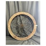 Hobby Lobby Round Wood & Metal Medallion Art