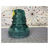 Antique Teal Blue-Green Glass Insulator