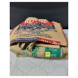 Vintage-Style Burlap Sacks Bundle - 5 pieces
