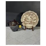 Vintage Japanese Moriage Teapot & Ivory Dynasty