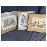 August Willrich & P. Sigal Framed Art Lot