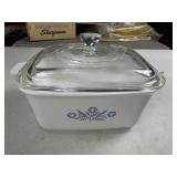 CorningWare 1.5 Qt Blue Cornflower Casserole