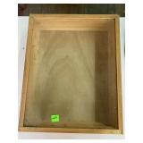 Wood Glass Display Shadow Box Case