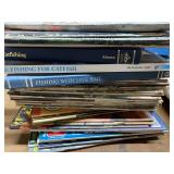 Vintage Fishing Books and Magazine Stack Lot