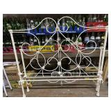 Antique Cast Iron Scrollwork Bed Frame Rails