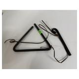 Wrought Iron Triangle Dinner Bell with Striker