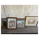 Country Farm Landscape Framed Art Print Lot