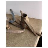 Vintage Horse Blinders and Cast Iron Plow Shares