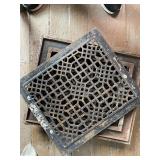 Antique Cast Iron Floor Register Grates Stack