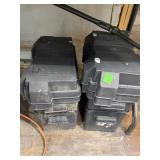 Heavy Duty Plastic Marine Battery Boxes Lot of 4