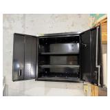 Clarke Metal Wall Tool Cabinet Two Door Black