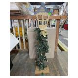Wooden Santa Lamppost Christmas Decor