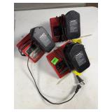 Milwaukee Chargers with Masione Batteries Group Lo