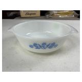 Fire-King Blue Cornflower 1 Quart Casserole Dish