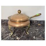 Copper Chafing Dish Sterno Warmer Set
