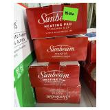 Sunbeam Standard Size Vinyl Heating Pads Stack