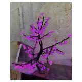 LED Cherry Blossom Bonsai Tree Pink Light