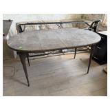 Vintage Oval Wood Dining Table